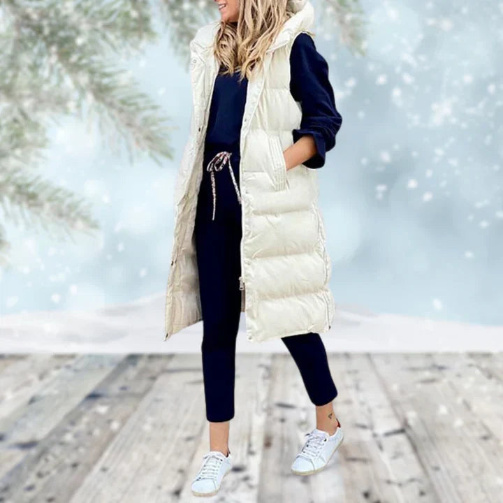 Gesteppte Longweste Damen | Warm & Leicht für den Winter 4