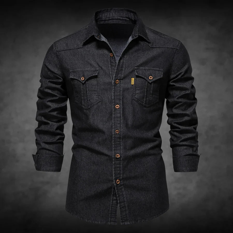 Jeanshemd Herren | Langarm & Robust 3