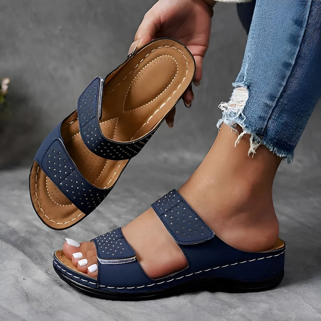 Sandalen Damen Bequem | Verstellbare Riemen & Weiche Innensohle