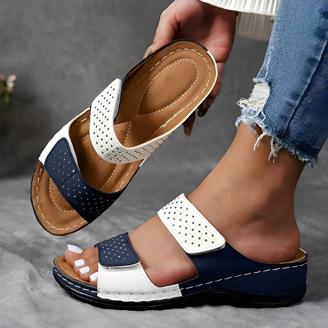 Sandalen Damen Bequem | Verstellbare Riemen & Weiche Innensohle
