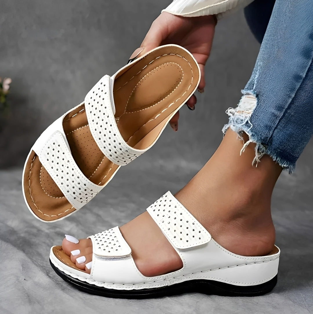 Sandalen Damen Bequem | Verstellbare Riemen & Weiche Innensohle