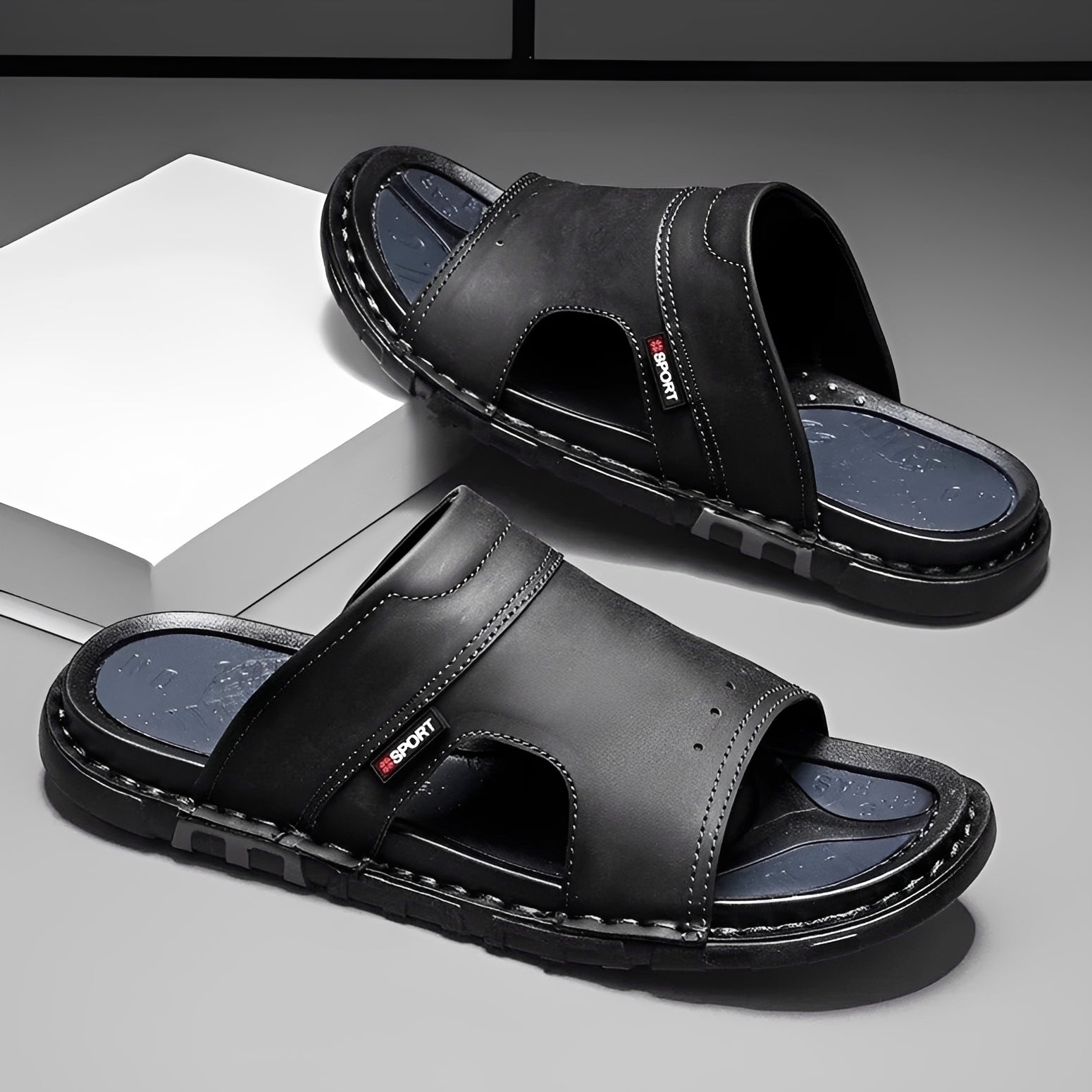 Sandalen Herren mit Weicher Sohle | Breites Fußbett & Robuste Naht
