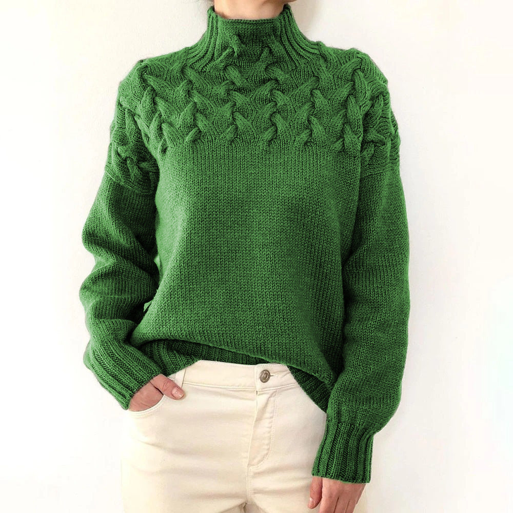 Sara - Strickpullover mit Rollkragenpullover