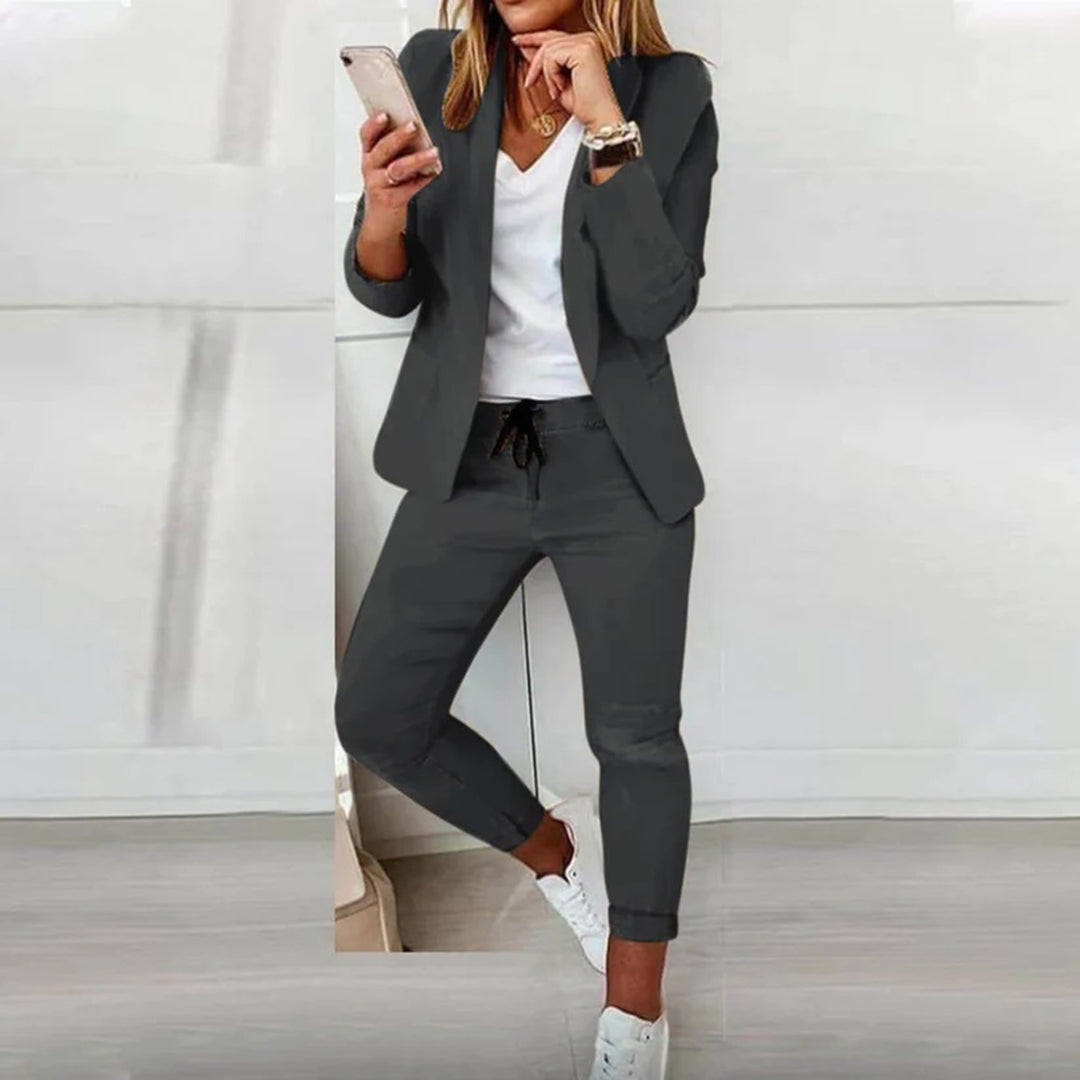 Sarah | Damen Lässiges Blazer und Jogger Set 3