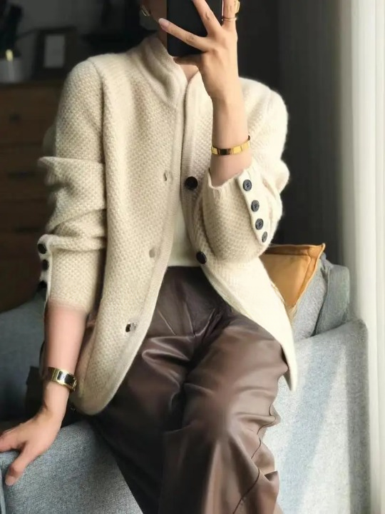 Cardigan Damen | Knopfverschluss & Fließende Passform 6