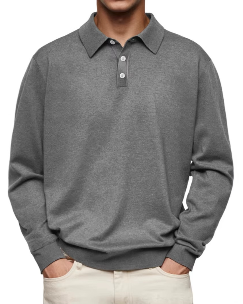 Poloshirt Herren Langarm | Knitterfrei & Formstabil 3