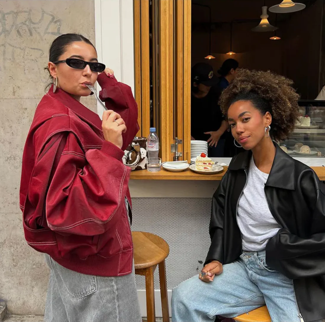 Bomberjacke Damen | Oversized Schnitt & Rippbündchen 5