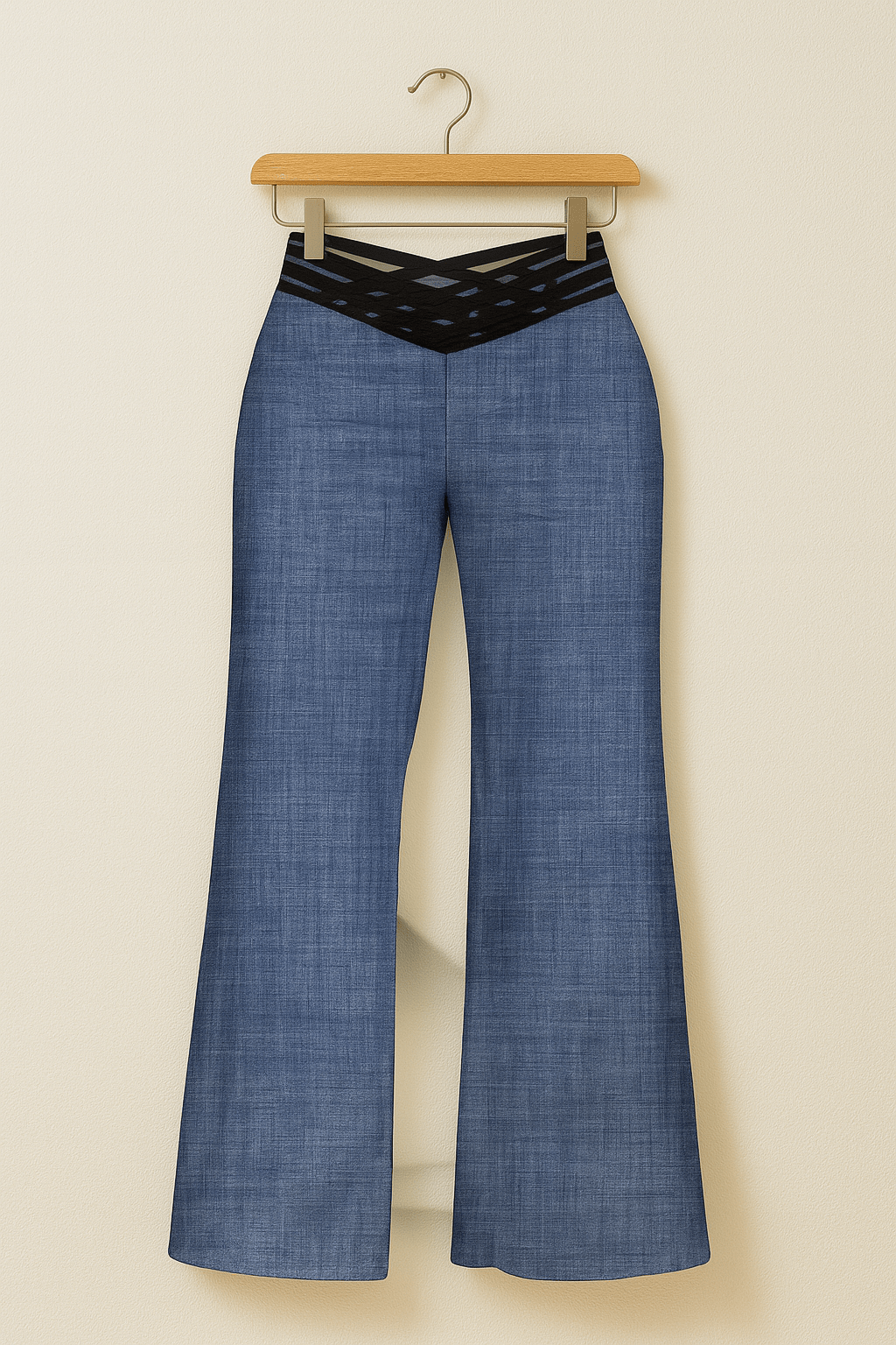 Beatrix Schlaghose mit hohem Bund 5