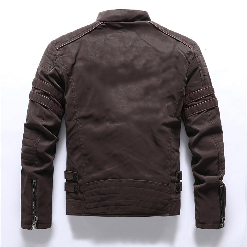 Schwarze Bikerjacke Für Herren | Mit Reißverschluss 3