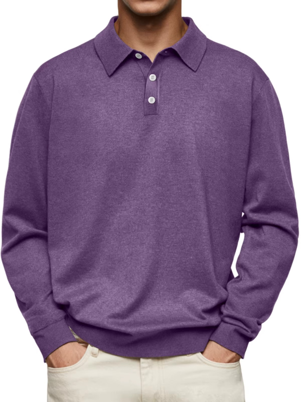 Poloshirt Herren Langarm | Knitterfrei & Formstabil 6