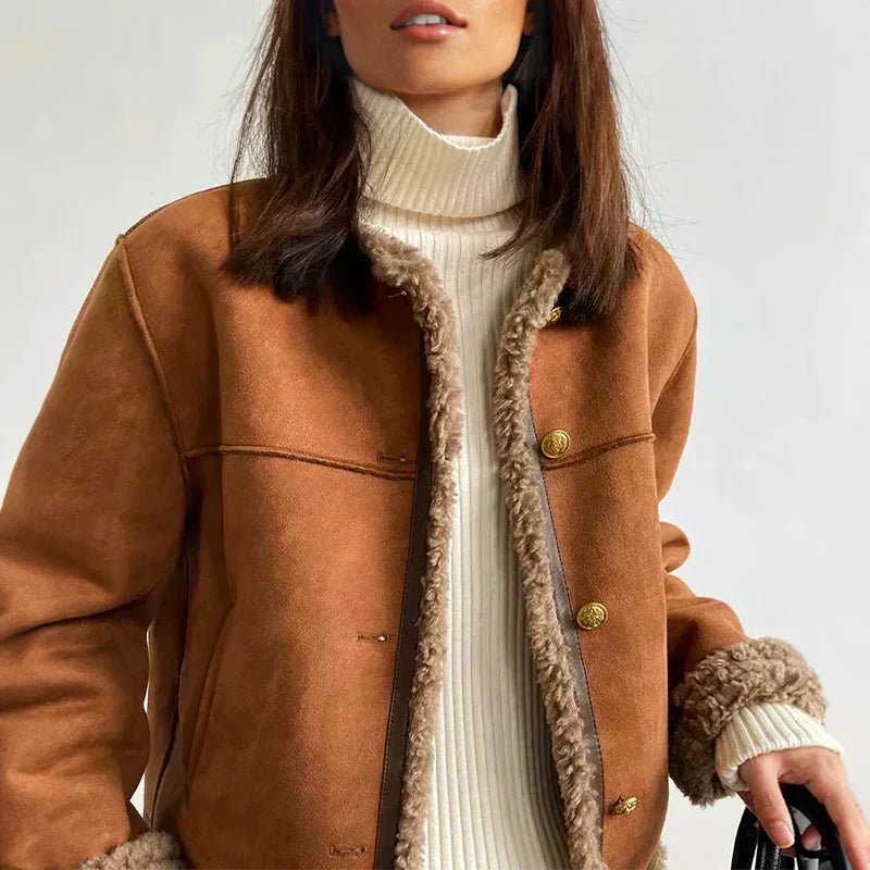 Sherpa Jacke Damen | Kuschelig Warm & Zeitlos