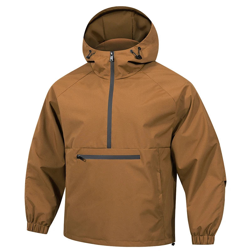 Softshell Jacke Herren mit Kapuze | Anorak-Style & Sichere Reißverschluss-Tasche