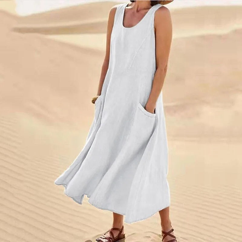 Sommer Leinenkleid Damen | Luftig & Lässig