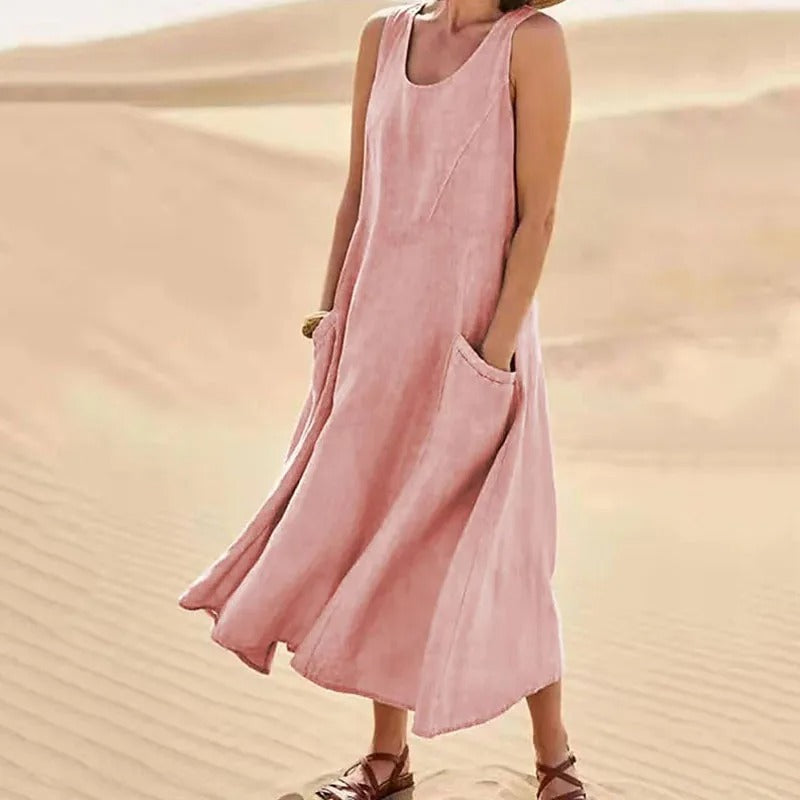 Sommer Leinenkleid Damen | Luftig & Lässig