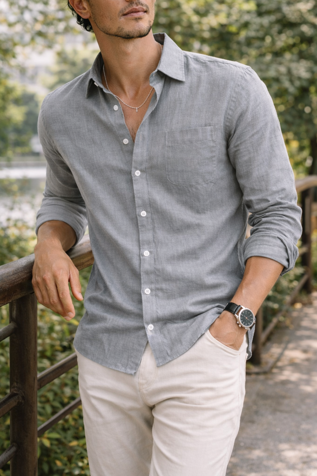 Sommer Polo Herren | Klassischer Kragen & Brusttasche
