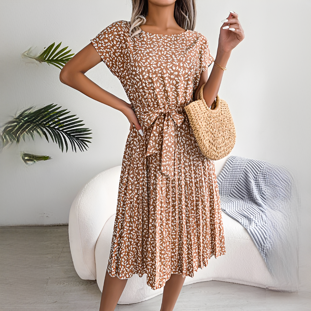 Lyka - Trendiges Sommerkleid mit kurzen Ärmeln für Damen 2