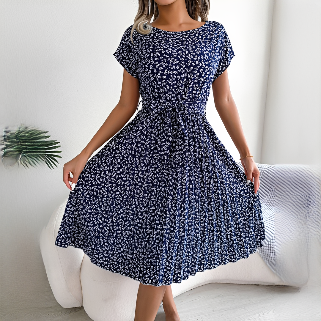 Lyka - Trendiges Sommerkleid mit kurzen Ärmeln für Damen 5