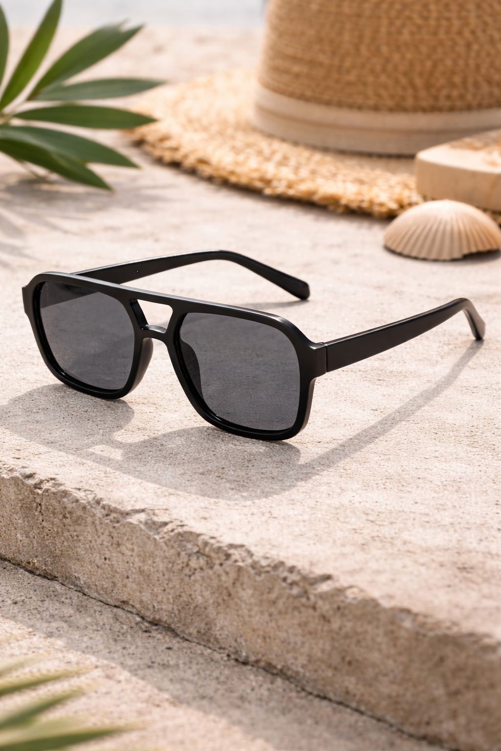 Sonnenbrille Unisex | UV-Schutz & Rechteckiger Vintage-Look