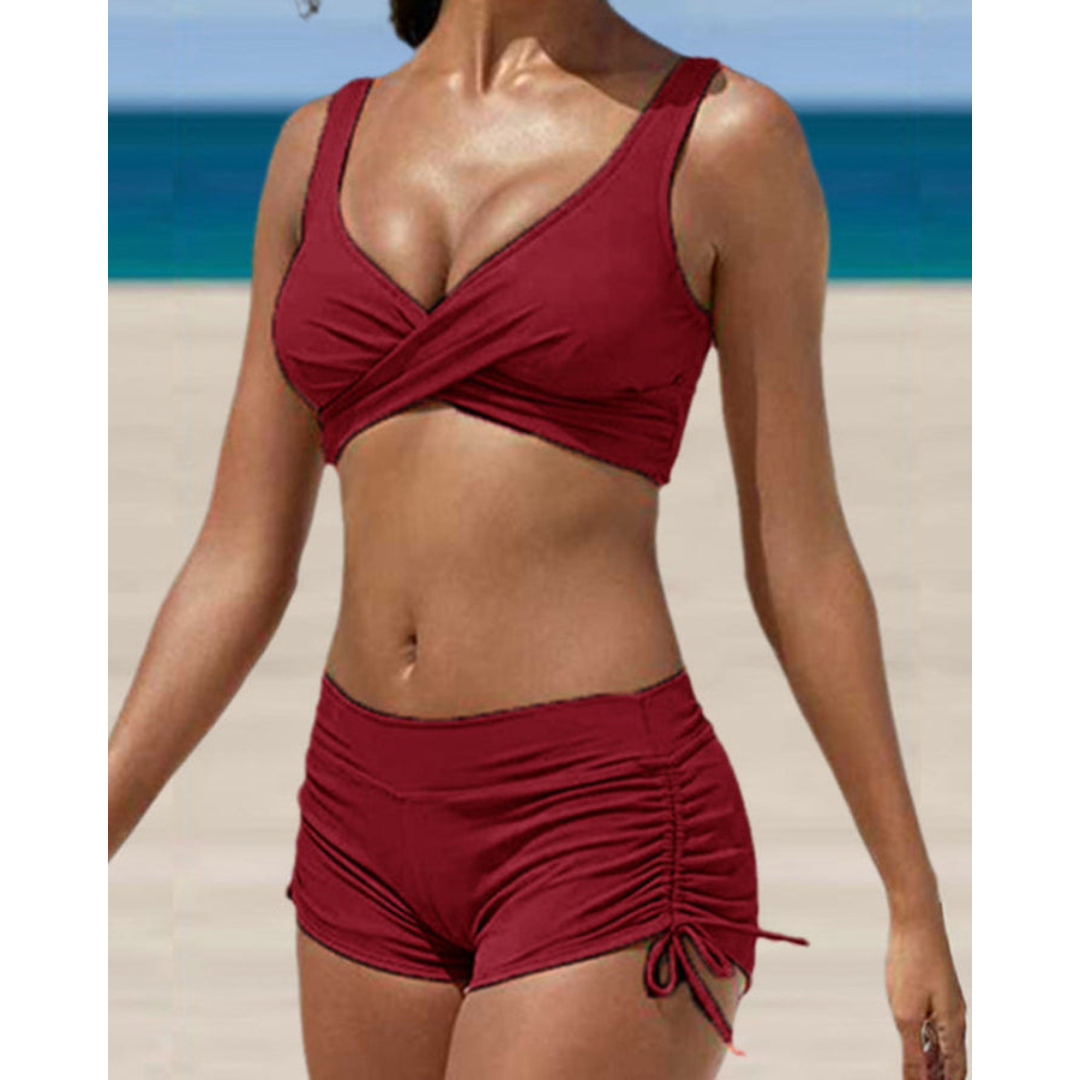 Sportlicher Bikini mit Shorts-Design für Damen – Komfort & Bewegungsfreiheit 1