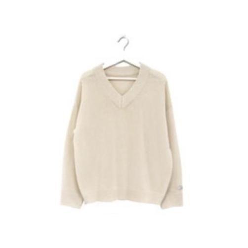 Stella - Unifarbener Pullover mit V-Ausschnitt