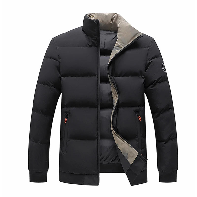 Steppjacke Herren | Übergangsjacke Herren | Stehkragen-Windschutz & Wärmekomfort