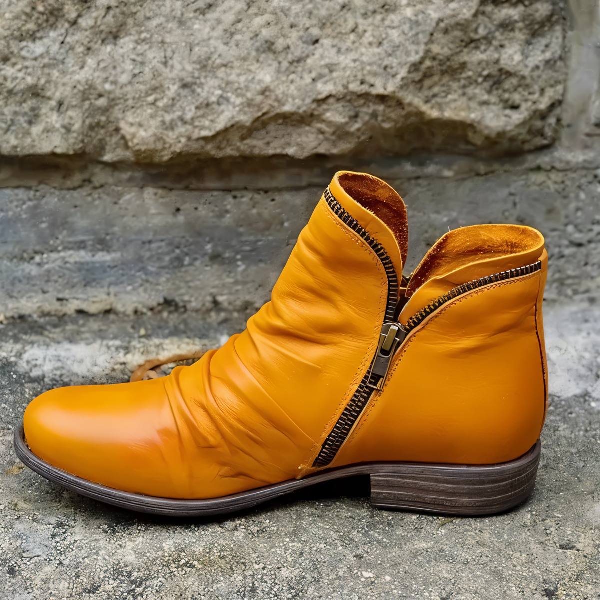 Stiefeletten Damen | Seitlicher Reißverschluss & Bequem