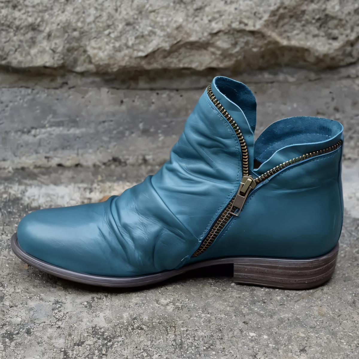 Stiefeletten Damen | Seitlicher Reißverschluss & Bequem