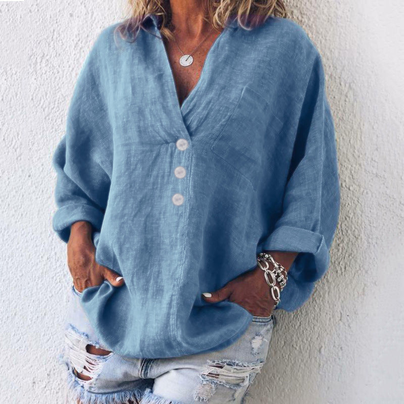 Stilvoller Baumwoll-Leinen-Pullover