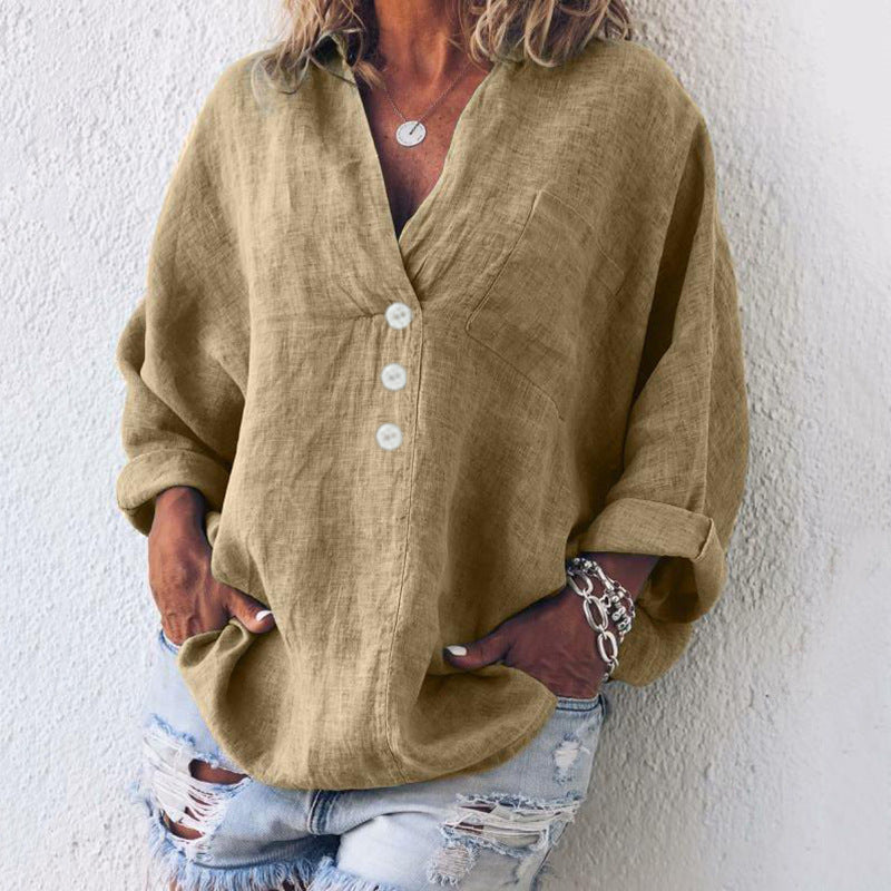 Stilvoller Baumwoll-Leinen-Pullover