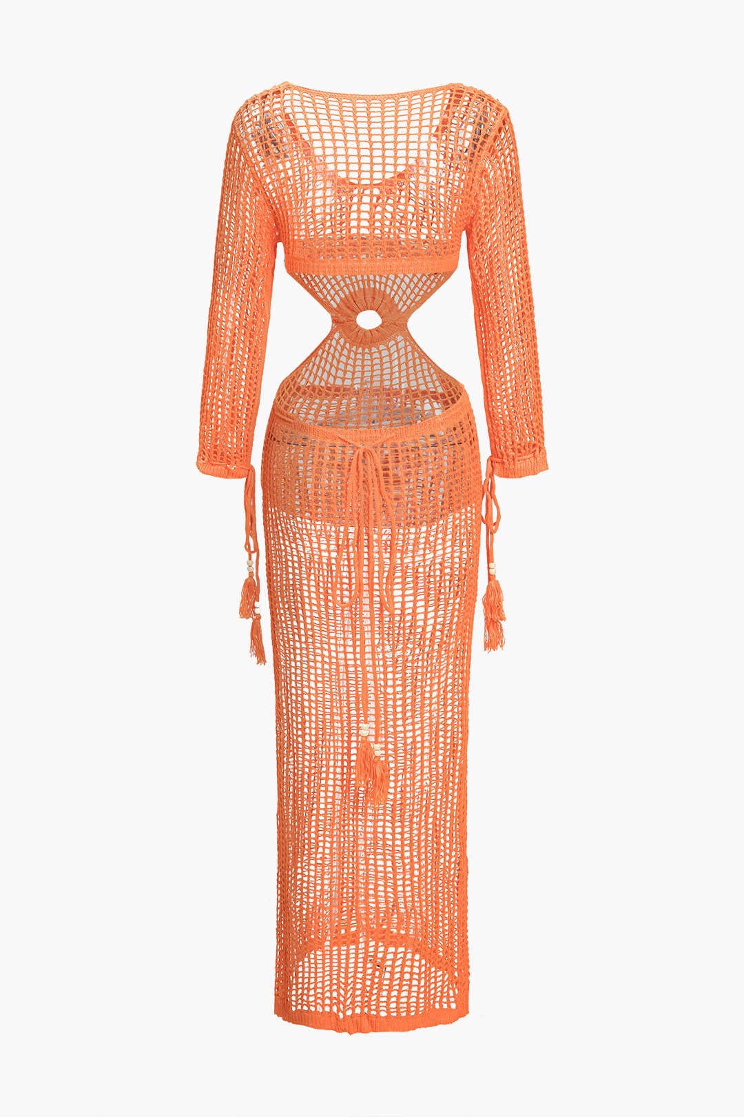 Strandkleid Damen | Boho Cut-out & Häkeldesign