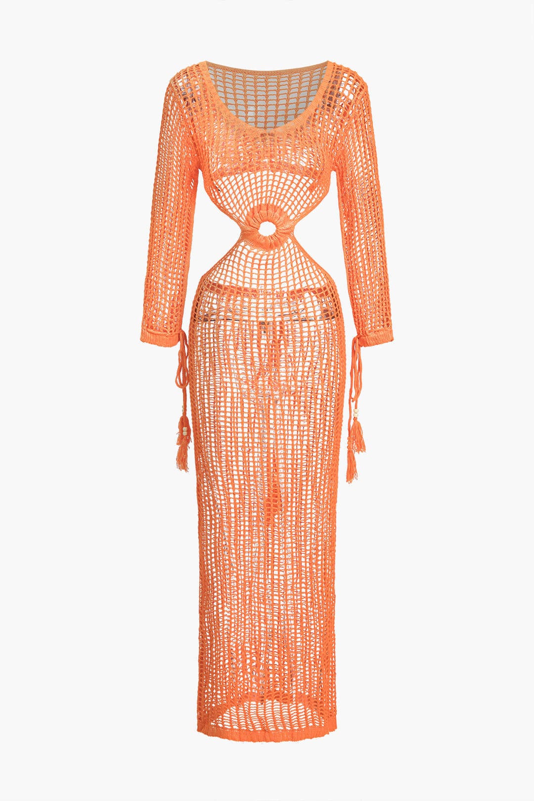 Strandkleid Damen | Boho Cut-out & Häkeldesign
