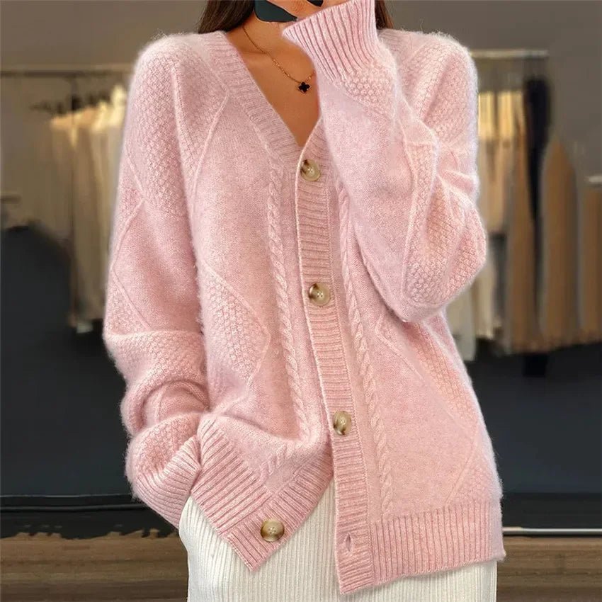 Strickjacke Damen | Elegant mit Knopfleiste
