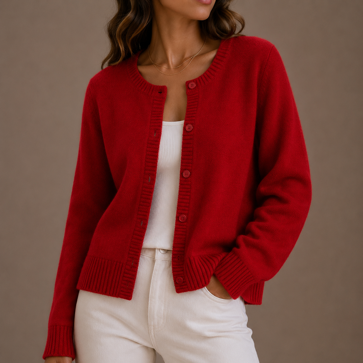 Strickjacke Damen | Knopfleiste & Weicher Komfort 11
