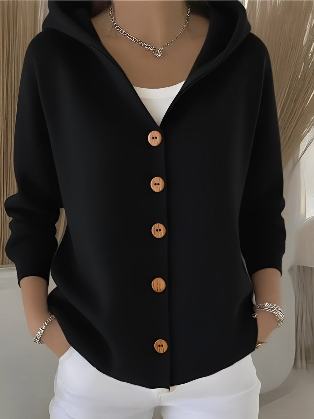 Strickjacke Damen mit Kapuze | Weich & Komfortabel