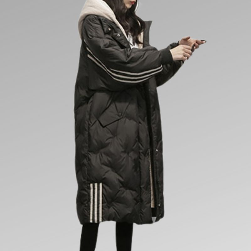 Stylische Lange Winterjacke Damen