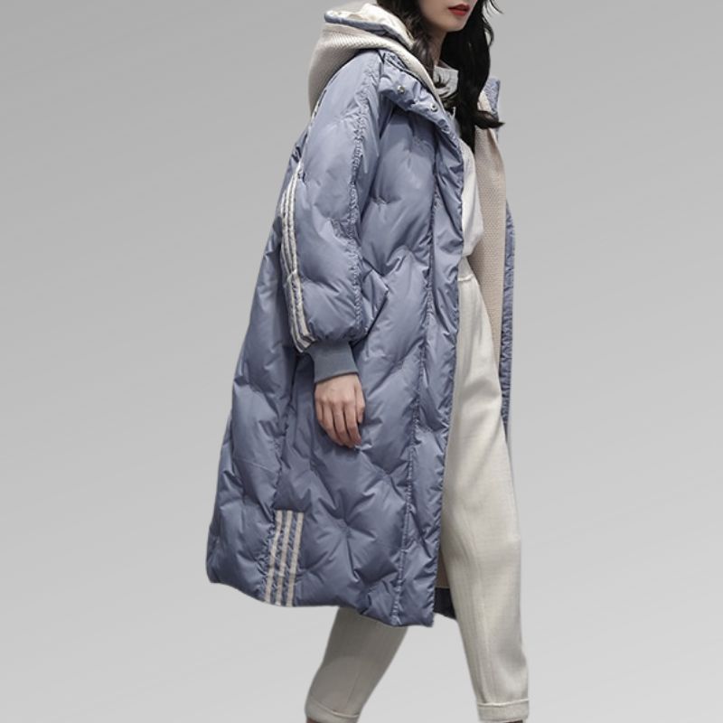 Stylische Lange Winterjacke Damen