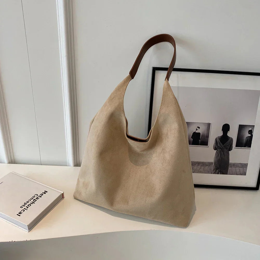 Suede Tote Damen Bag