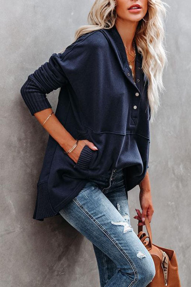 Sweatshirt Damen | Kapuze & Lange Passform