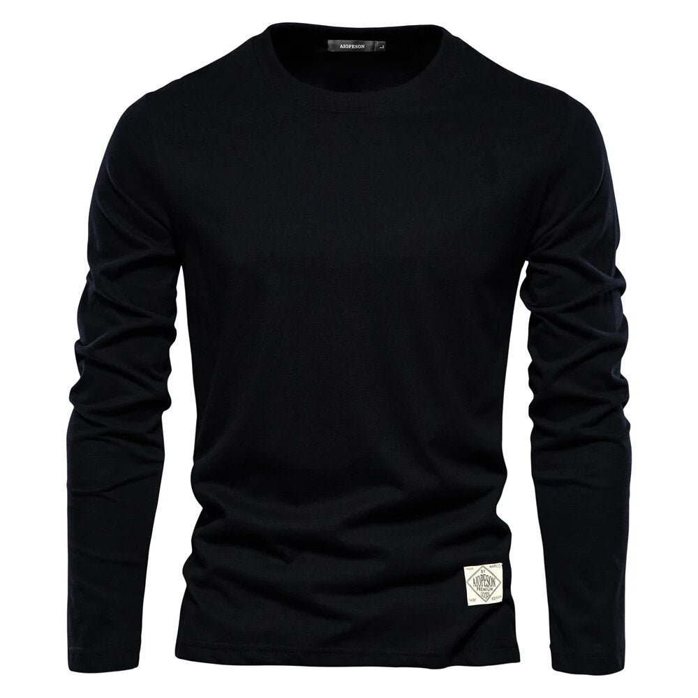 Sweatshirt Herren | Herren Langarmshirt | Rundhals-Form & glatte Front für cleane Layer-Looks