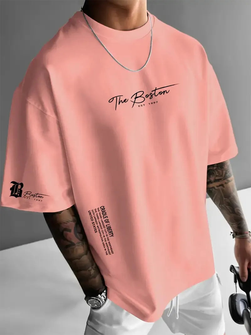 T Shirt Herren | Oversized Graphic Print mit Statement-Design