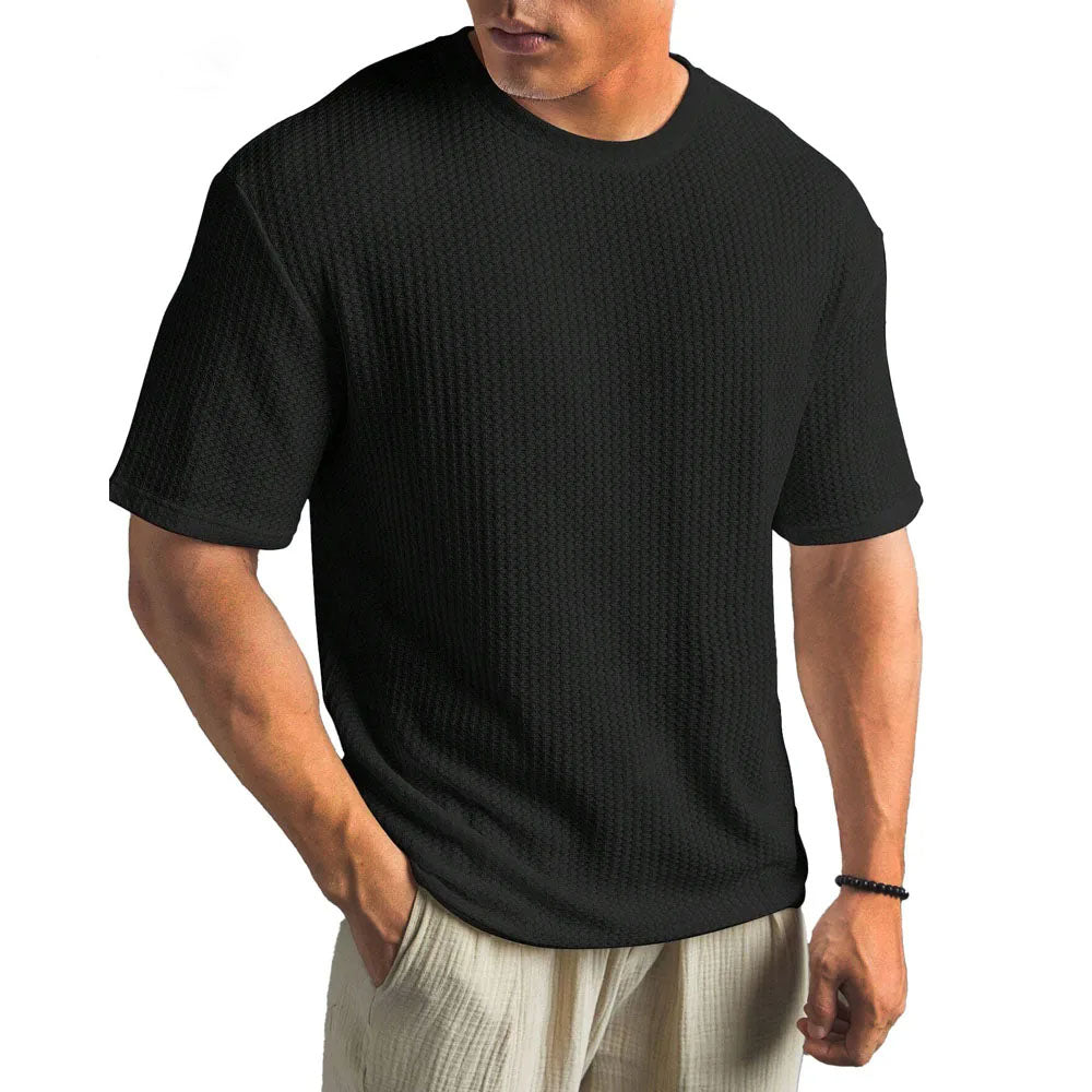 T-Shirt Herren | Struktur-Optik & Atmungsaktiver Komfort