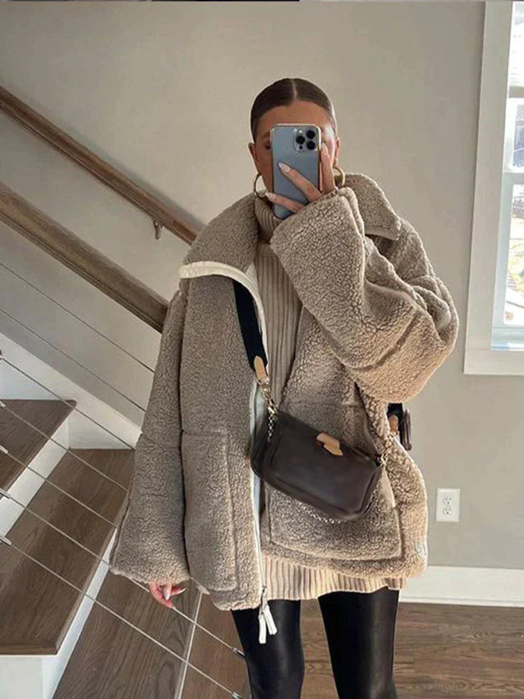 Teddy Fleece Jacke
