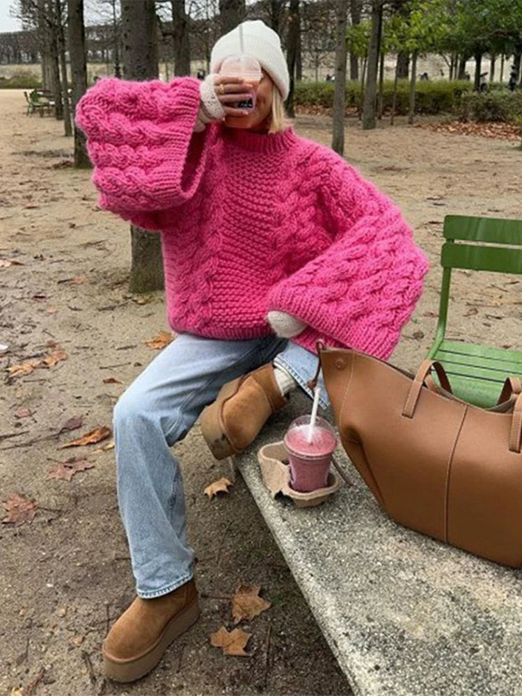 Tjaya - Vintage Gestrickter pullover