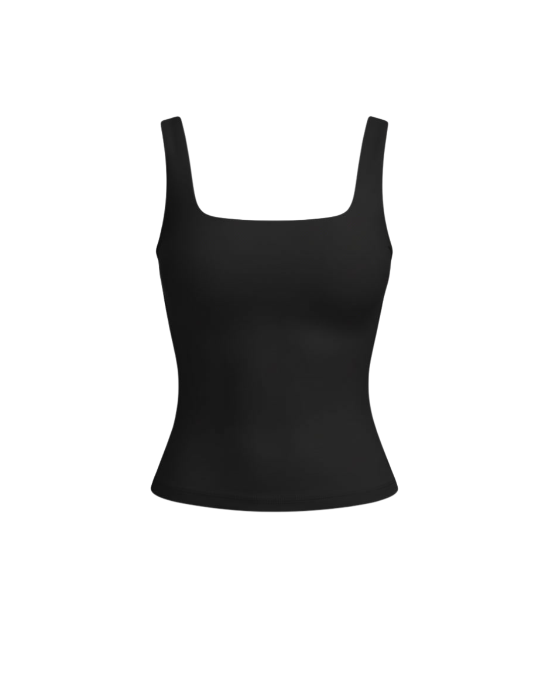 Top Damen | Figurbetontes Basic mit Eckausschnitt