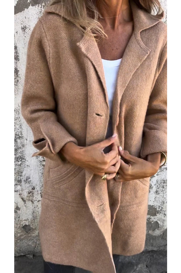 Trendiger langer Mantel für Damen