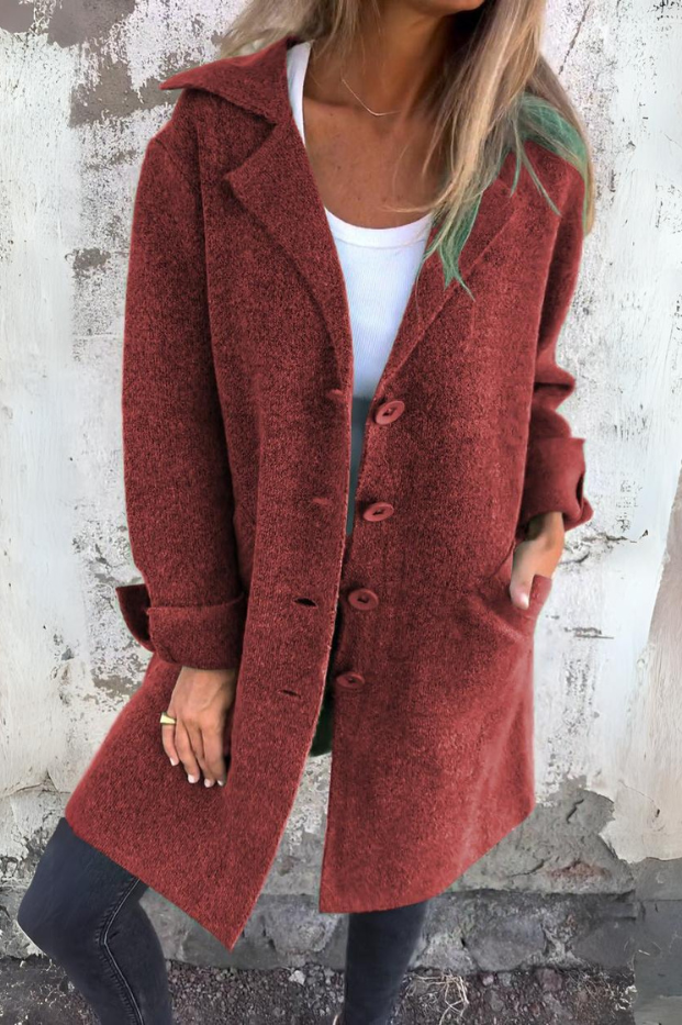 Trendiger langer Mantel für Damen