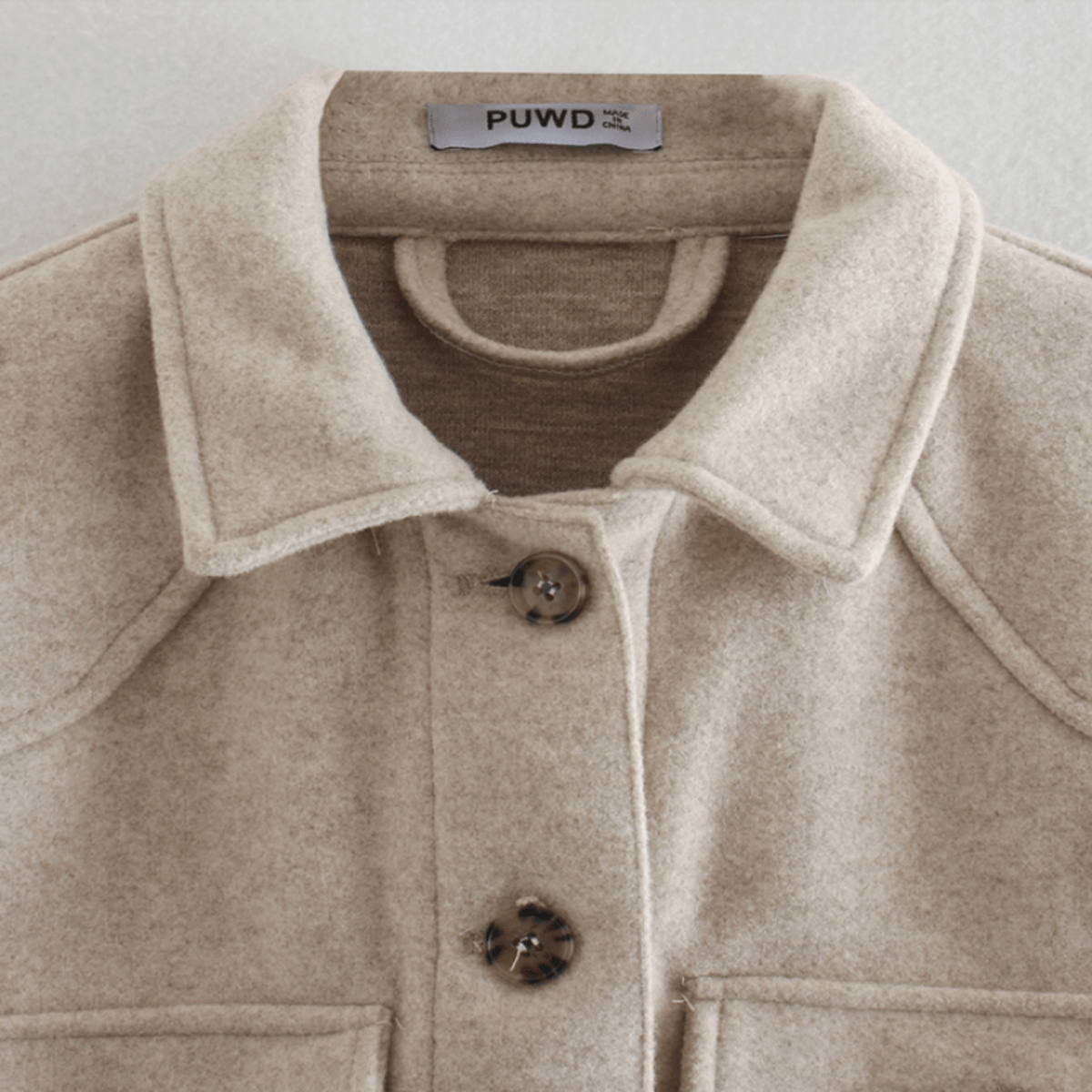 Übergangsjacke Damen | Kurzmantel Damen | Bindegürtel für stilvolle Wärme