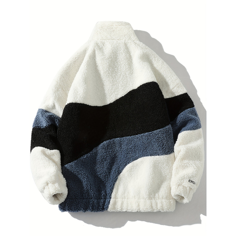 Übergangsjacke Herren | Jacke mit Stehkragen | Reißverschluss & Taschen für Alltag