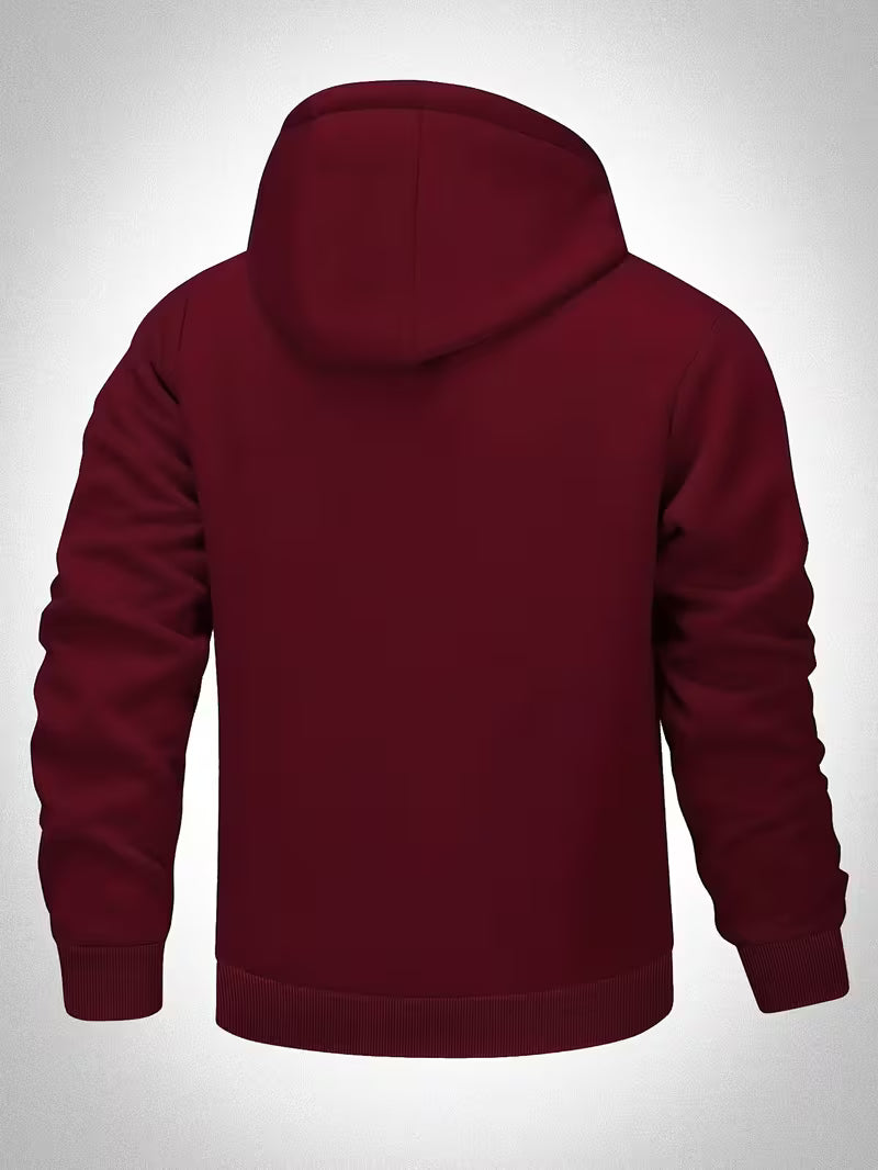 Übergangsjacke Herren | Zip Hoodie Herren | Kapuze & Wärmekomfort