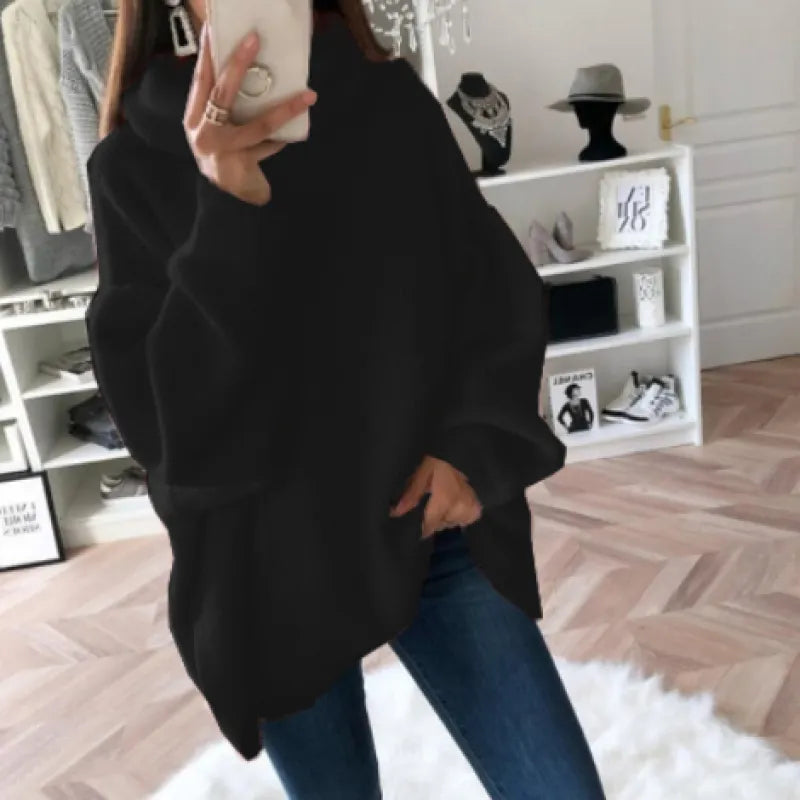 Übergroßer Strickpulli mit langen Ärmeln